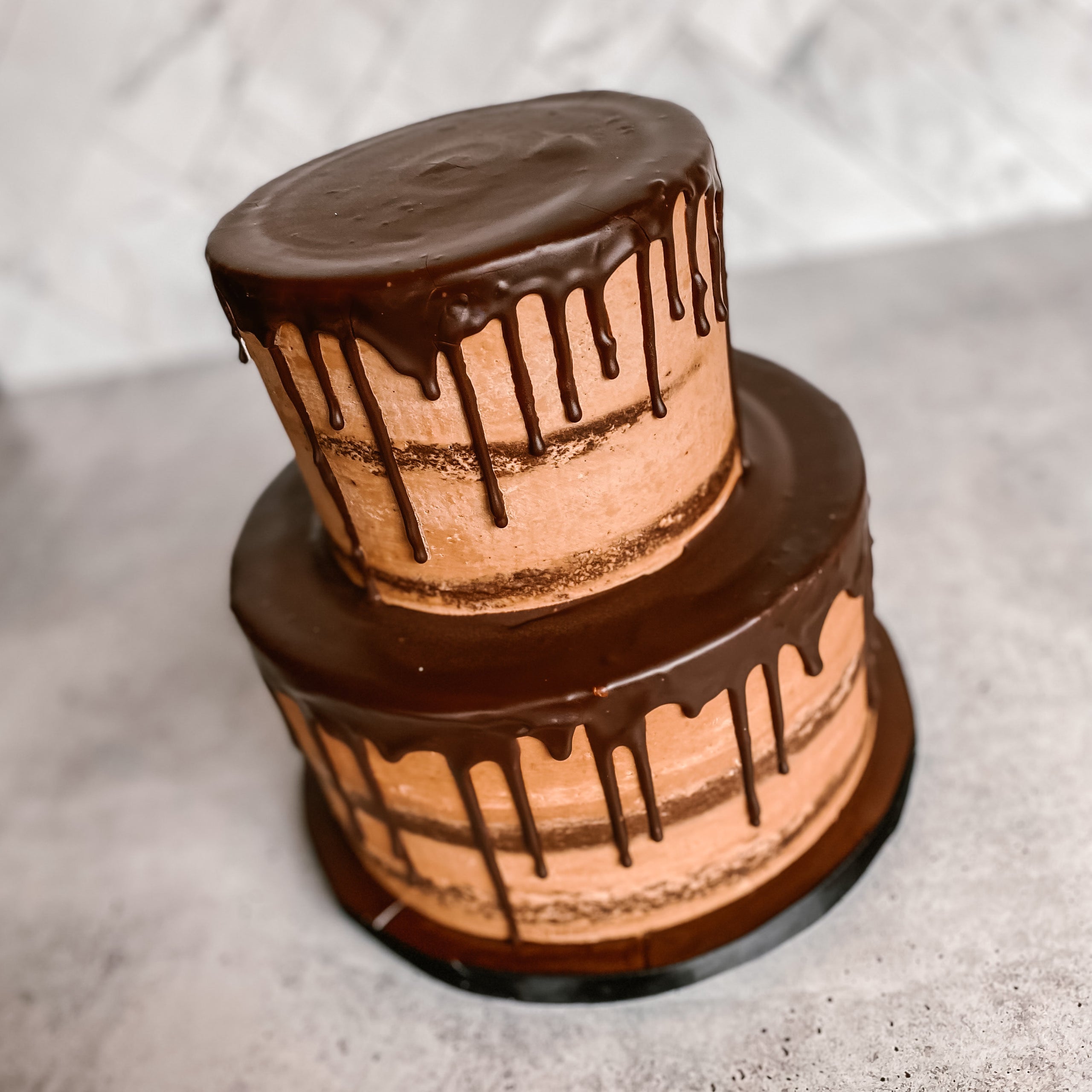 Two-Tier Chocolate Birthday Cake